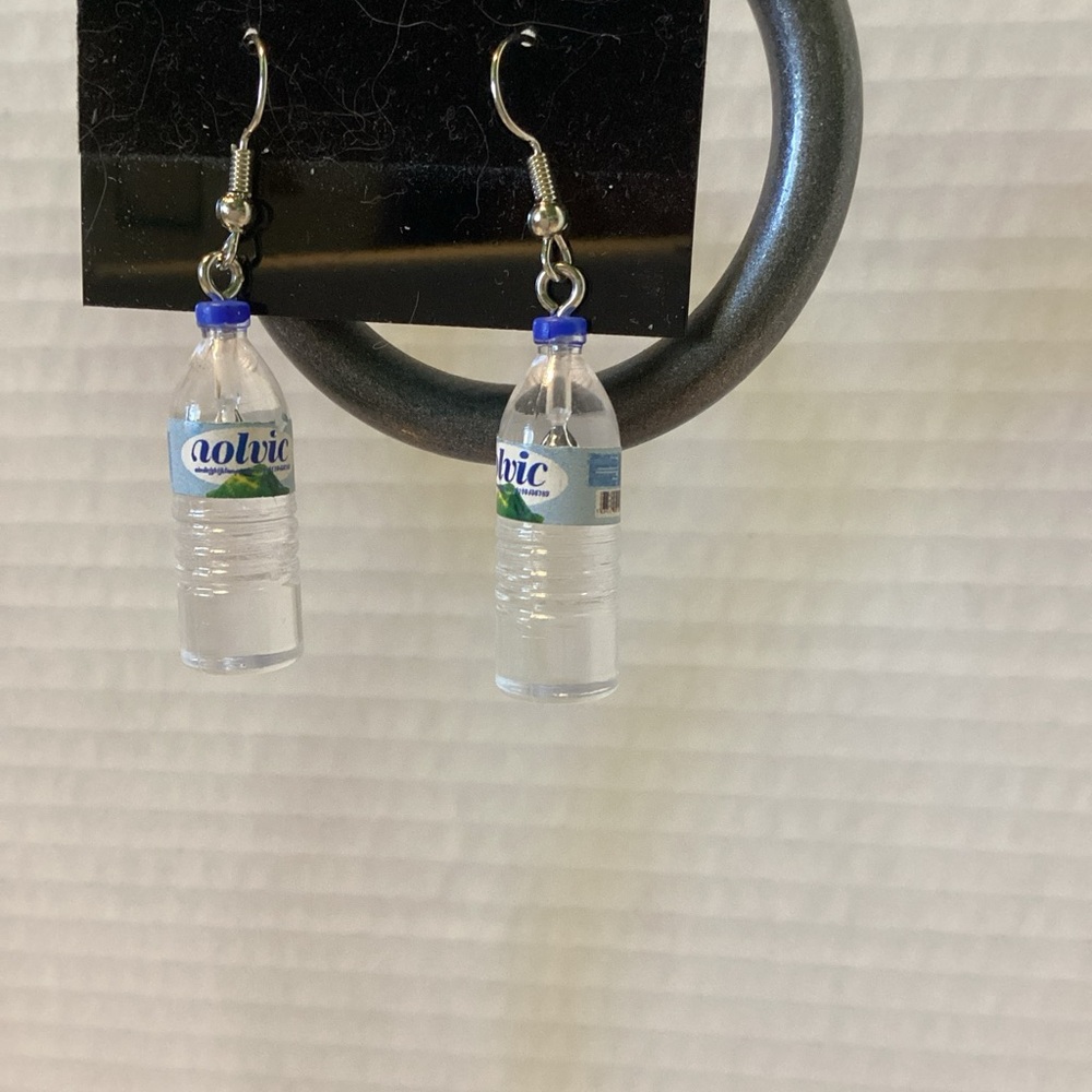 Nolvic Water Bottle Earrings, Drink Earrings, Novelty Earrings, Food & Drink